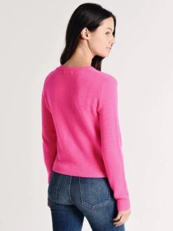 Majestic Wool And Cashmere Long Sleeve Crew Neck -Standrews Links Officials Store t015 fpu024 rosefluoalt2