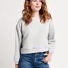 GLAM Quilted Cropped Pullover
