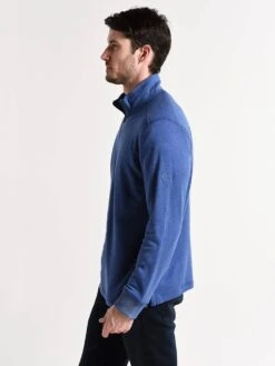 Tommy Bahama Men's Tobago Bay Half-Zip Sweatshirt -Standrews Links Officials Store t220158 dkcobaltheatheralt1