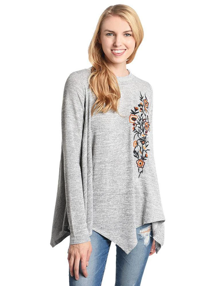 THML Hanky Hem Mock Neck Top 1 THML Hanky Hem Mock Neck Top