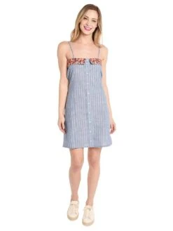THML Stripe Button Down Dress With Tie -Standrews Links Officials Store ths0373 lbalt1