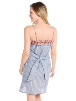 THML Stripe Button Down Dress With Tie -Standrews Links Officials Store ths0373 lbalt3