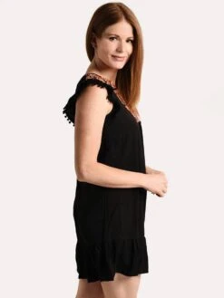 THML Embroidered Bib Dress -Standrews Links Officials Store ths0650 blackalt1