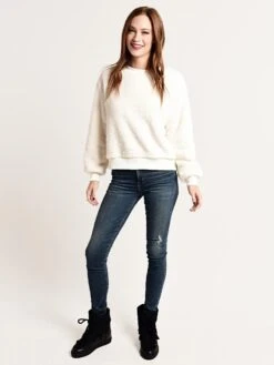 Mod Ref Furry Long Sleeve Top -Standrews Links Officials Store tm1302 creamalt3