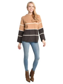 THML Stripe Bell Sleeve Sweater -Standrews Links Officials Store tmk600 clalt1