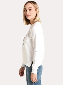 Chinti & Parker Forget Me Not Sweatshirt -Standrews Links Officials Store tn05 whitealt1