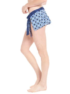 Tommy Bahama Women's Shibori Splash Skirted Hipster Bikini Bottom -Standrews Links Officials Store tsw61141b plungebluealt1