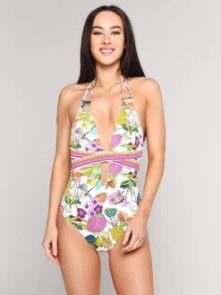 Trina Turk Key West Botanical Plunge 1 Piece