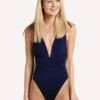 Trina Turk Getaway Solid Wrap Front One Piece