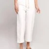Vince High Rise Linen Crop Pant