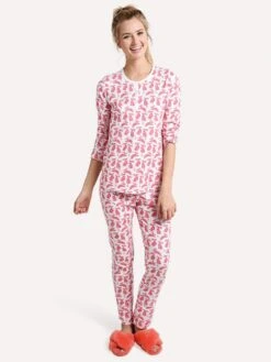 Roller Rabbit Women's Batik Bunny Pajamas -Standrews Links Officials Store w lnpj 002batik pinkalt1