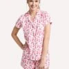 Roller Rabbit Women's Batik Bunny Polo Pajama Set