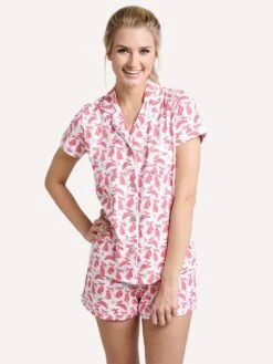 Roller Rabbit Women's Batik Bunny Polo Pajama Set
