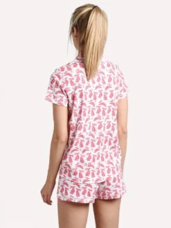 Roller Rabbit Women's Batik Bunny Polo Pajama Set -Standrews Links Officials Store w lnpj 007batik pinkalt2