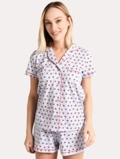 Roller Rabbit Women's Love Bug Polo Pajama Set