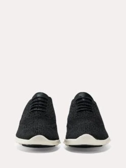 Cole Haan Women's ZEROGRAND Wingtip Oxford 7 Cole Haan Women's ZEROGRAND Wingtip Oxford -Standrews Links Officials Store w06723 blackknit leather ivoryalt1