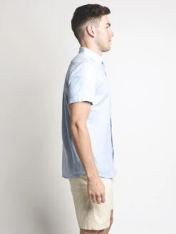 Grayers Prescott Printed Summer Slub Twill Shirt 7 Grayers Prescott Printed Summer Slub Twill Shirt -Standrews Links Officials Store ws05218blu bluetwillalt1