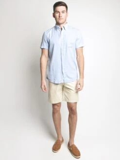 Grayers Prescott Printed Summer Slub Twill Shirt 9 Grayers Prescott Printed Summer Slub Twill Shirt -Standrews Links Officials Store ws05218blu bluetwillalt3