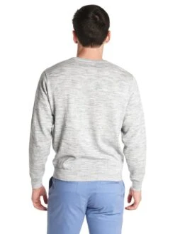 Oxford Abbott Long Sleeve Heather Crewneck Sweater -Standrews Links Officials Store x31011 420vintageindigoalt3