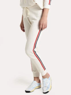 Velvet Xia Stripe Trim Terry Jogger Pant -Standrews Links Officials Store xia03 coconutalt1