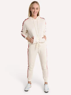 Velvet Xia Stripe Trim Terry Jogger Pant -Standrews Links Officials Store xia03 coconutalt3