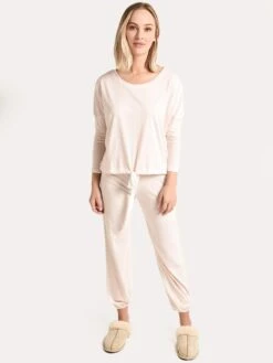 Eberjey Heather Cropped Pant -Standrews Links Officials Store z1110 rosewateralt3